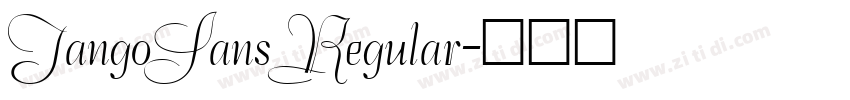 TangoSans Regular字体转换